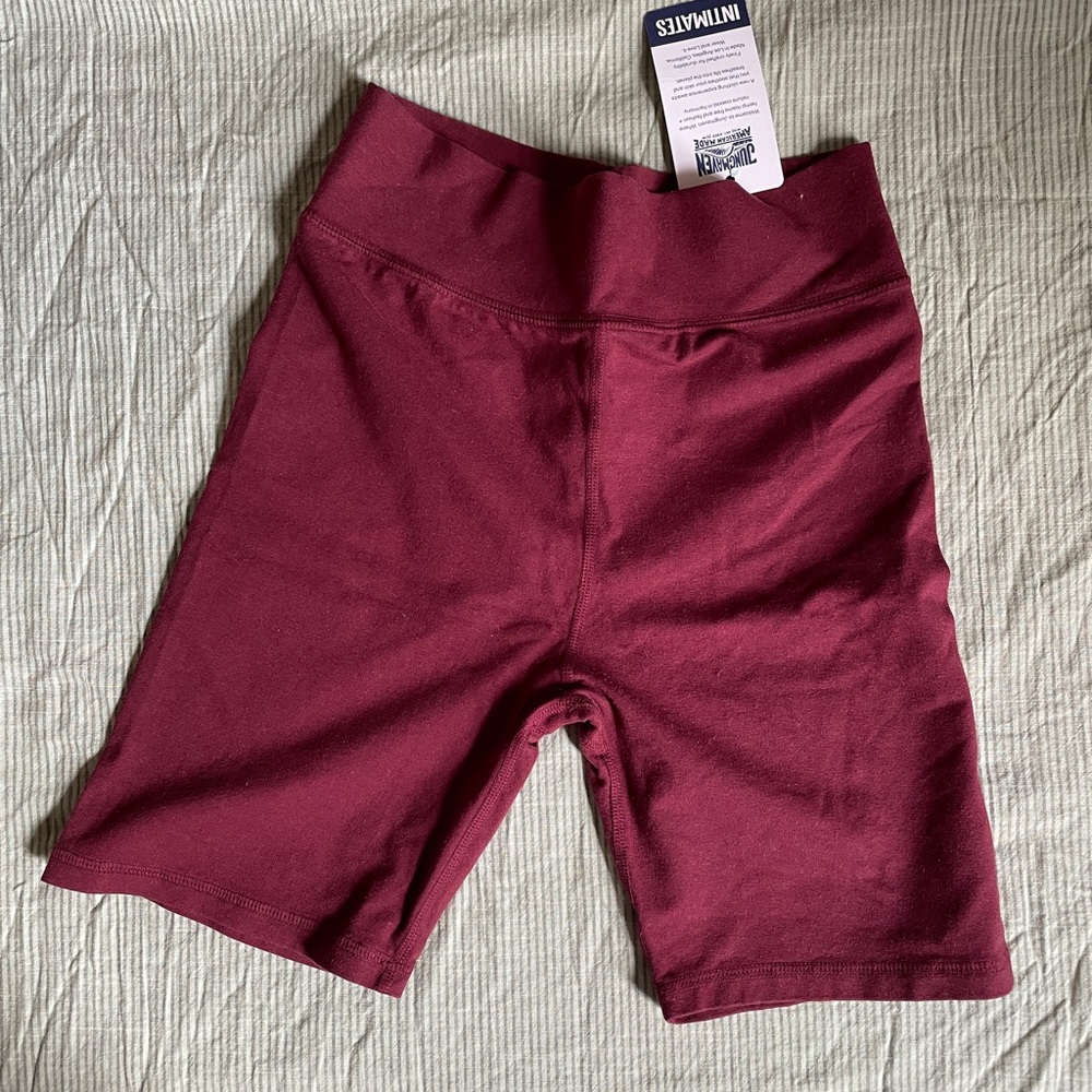 Jungmaven burgundy bike shorts